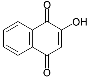 ヘナに含まれる2-ヒドロキシ-1,4-ナフトキノン(ローソン)