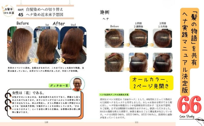 「魅せるヘナ」画面サンプル